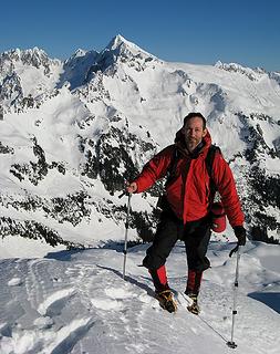 Matt on Hidden Lake Peak Summit