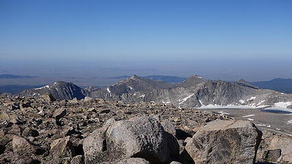View south from the summit