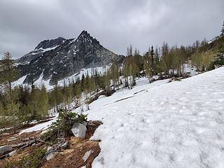 Approaching Fish Creek Pass, Star standing guard