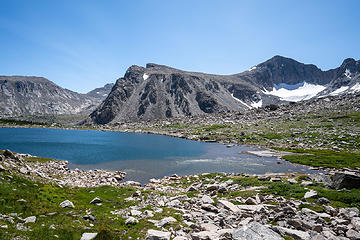 looking back to Washakie and Illinois passes (right-left)