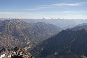 Down the Wolverine burn to Lake Chelan