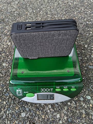 15000 mAh battery bank (11.5 oz)