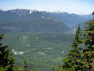 The view north of the Philadelphia summit