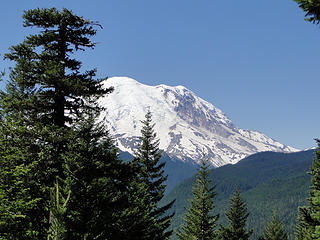 Rainier not far up fork now heading to Crystal Lakes.