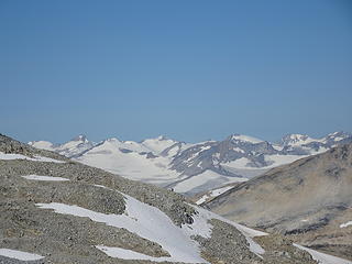 Peeking to the Lillooet Icefield