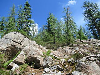 terrain above Holden Pass