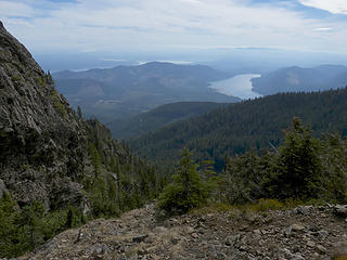 Looking back down ravine bypass trail