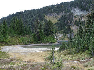 Eunice Lake at low levels.