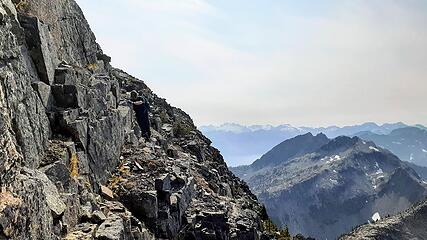 exposure on the west ledges