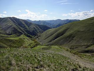 Almost down to upper Green Gulch.