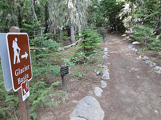 Glacier Basin trailhead.