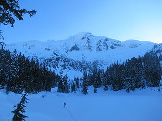 Jake R crossing Lower Blum Lake