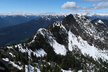 Ridge route to Dirtyface Peak