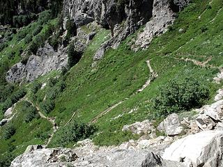 Trail up to Larch Knob