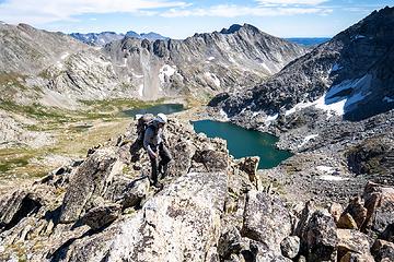 asending class 3/4 ridge to Europe Peak