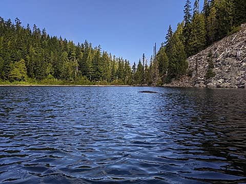 Looking Back to Lower Falls Outlet