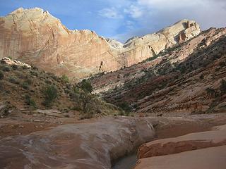 Nearing the narrows at end