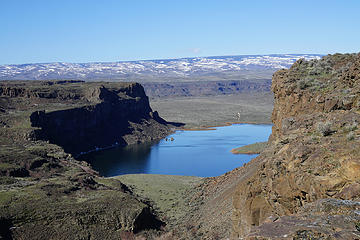 Looking at Dusty Lake from the East.