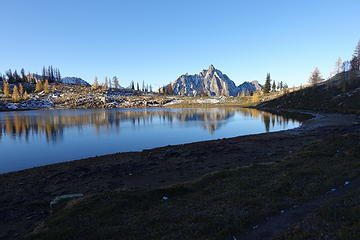 Upper Snowy Lake in the morning