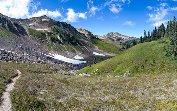 Middle Glacier Peak Meadows and White Mountain