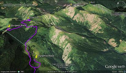 Approximate route (not from real wavepoints)