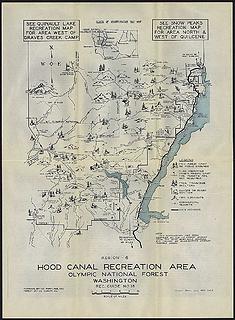 Hood Canal Recreation Area, map