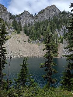 Leaving upper lake