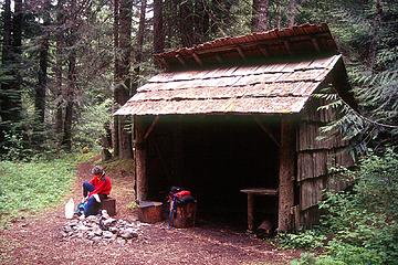 Gold Creek Shelter, 1996, by Don Abbott