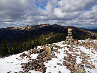 Iron Mast Mtn, 6168.' Looking back to Latour Peak.