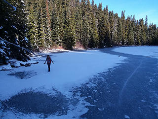 Traversing around the lake