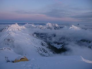 Camp at dawn