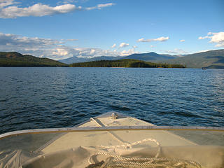 Kalispell Island dead ahead, Priest Lake, Idaho.