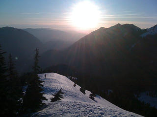 TNABer on the sun-baked west summit ridge