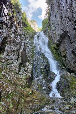 Canyon waterfall in Garfield basin