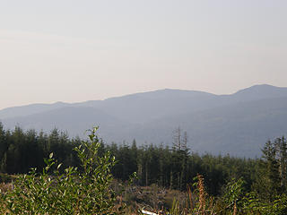 West Tiger and East Tiger towers from McDonald clearcut area.