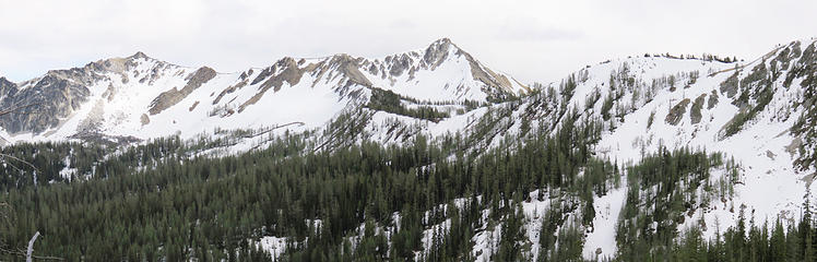 West Oval and Tuckaway Peaks - Eagle Pass