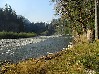 Looking down the Elwha (a little before reaching Elkhorn Camp)