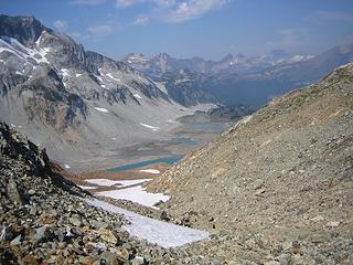 Upper Lyman Lakes from Spider Gap