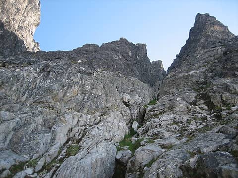 the scrambling ground of West Twin