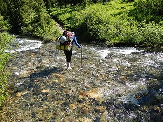 crossing the middle fork Pasayten