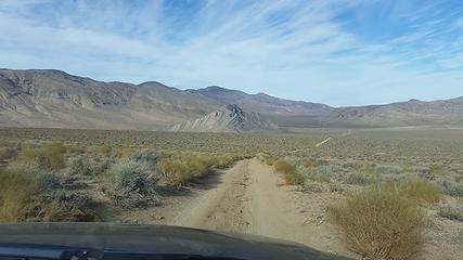 driving north in Butte Valley