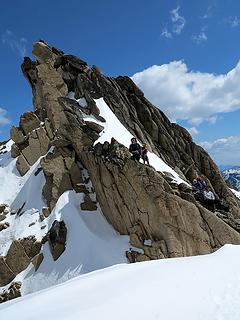 Gearing up on the outcrop spur