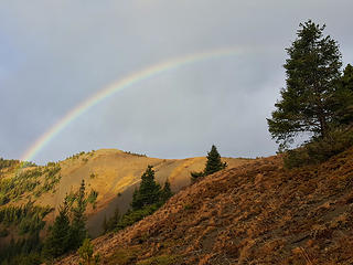 Rainbow from Tyler Peak trail