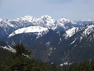 Summit views north.
