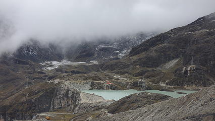 Beautiful lake at toe of glacier