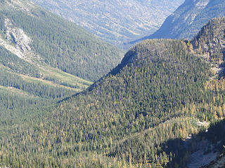 View down Pine Creek valley from lunch spot.