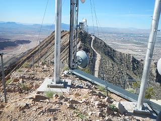 looking towards the south peak from inside the main peak fence