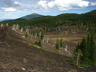 Black Crater and lava plain