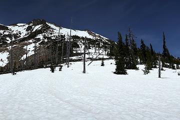 Looking up the shoulder of Hardy