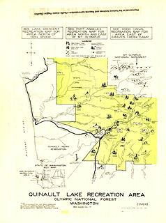 Lake Quinault Recreation Area, map